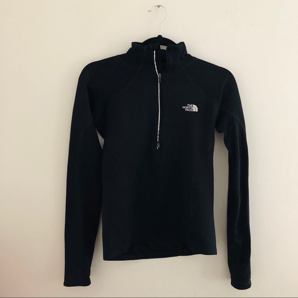 North Face Black Quarter Zip Pullover